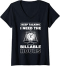 Womens Lawyer Funny Billable Hours Business Lawyer V Neck