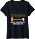 Womens 3D Printing Needs Heroes Too 3D Printer Printing V Neck
