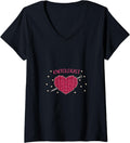 Womens Fun Crafters Crafting Yarn Collecting Knitologist V-Neck