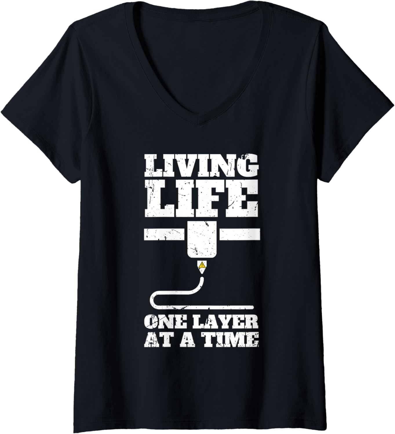 Womens 3D Printing Art Men Women 3D Printing Printer Lover V Neck