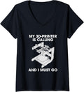 Womens My 3 D Printer Is Calling I Must Go 3 D