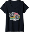 Womens I Crochet Past My Bedtime Yarn Enthusiast V-Neck