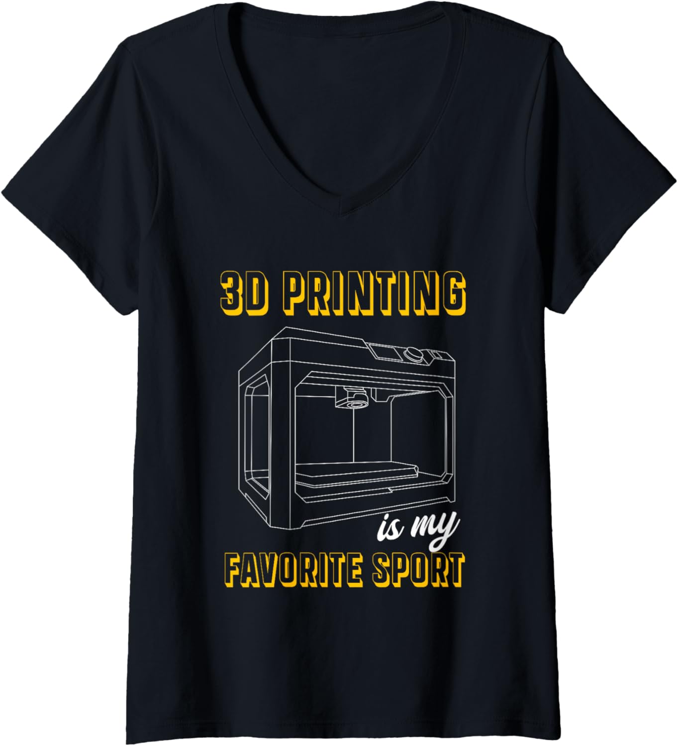 3D Printing Digital Sport Artist 3D Printer Art V Neck