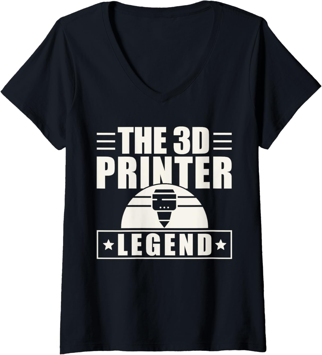 Womens 3D Printer Legend 3D Printing Printer V Neck