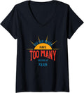 Womens Collecting Yarn, Funny Yarn Collector V-Neck