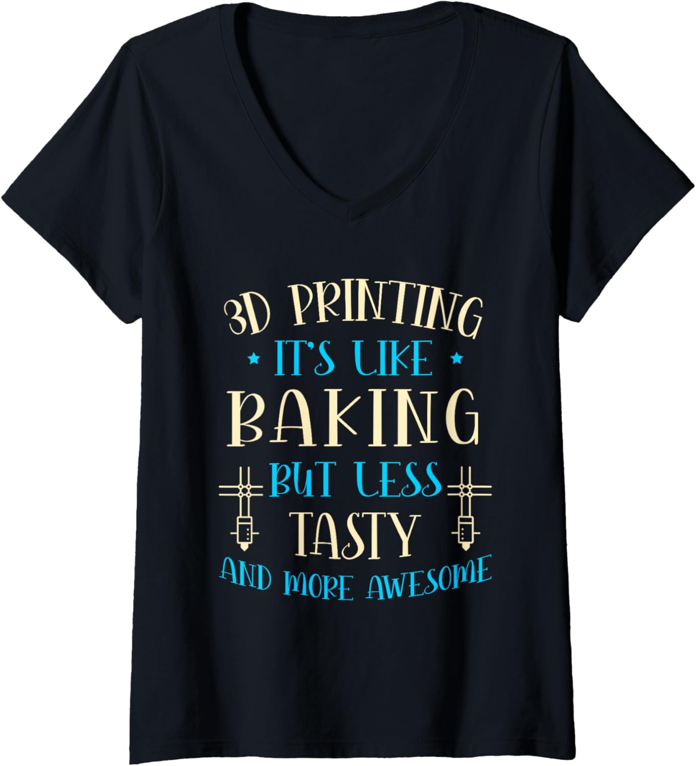 3D Printing Its Like Baking Lovers 3D Printer 3D Print V Neck