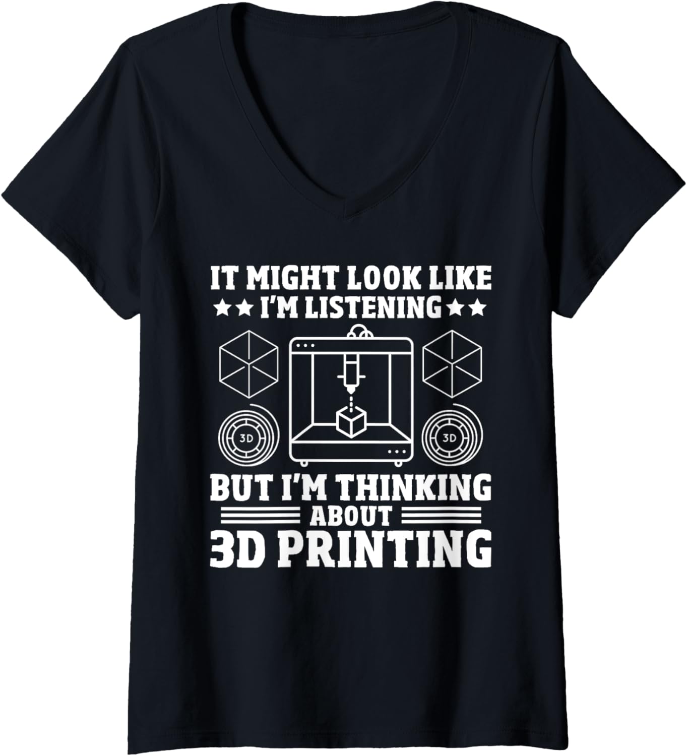 Womens Funny 3D Printer Professional Eat Sleep 3D Repeat 3D Printer V