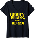 Womens Beauty Brains And A Dd 214 V Neck