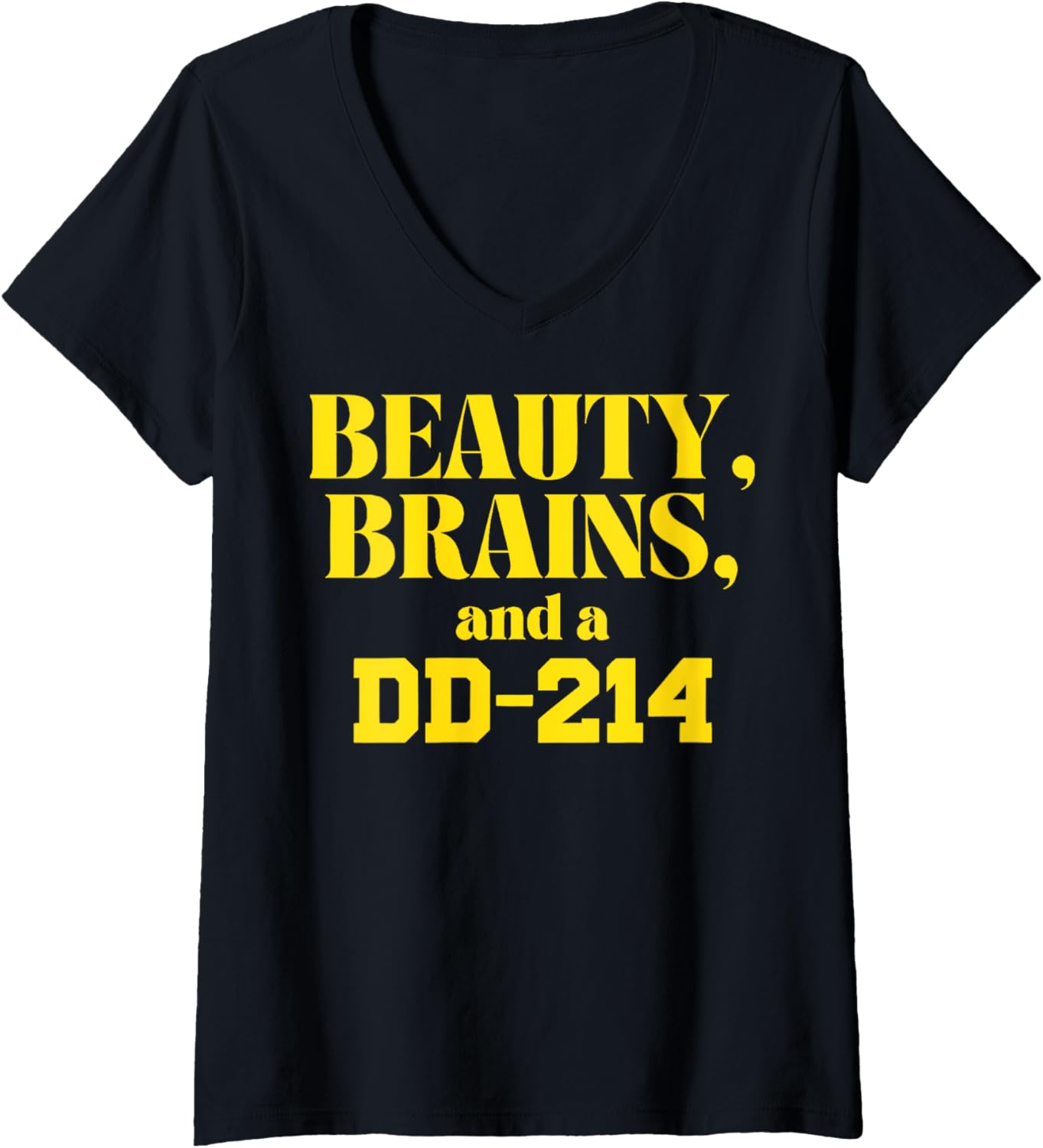 Womens Beauty Brains And A Dd 214 V Neck