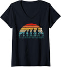 Womens BBQ Evolution Barbecue Grilling BBQ Eater Maker Barbecue V-Neck