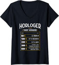 Womens Watchmaker Tarif Horaire - Funny Watchmaker V-Neck