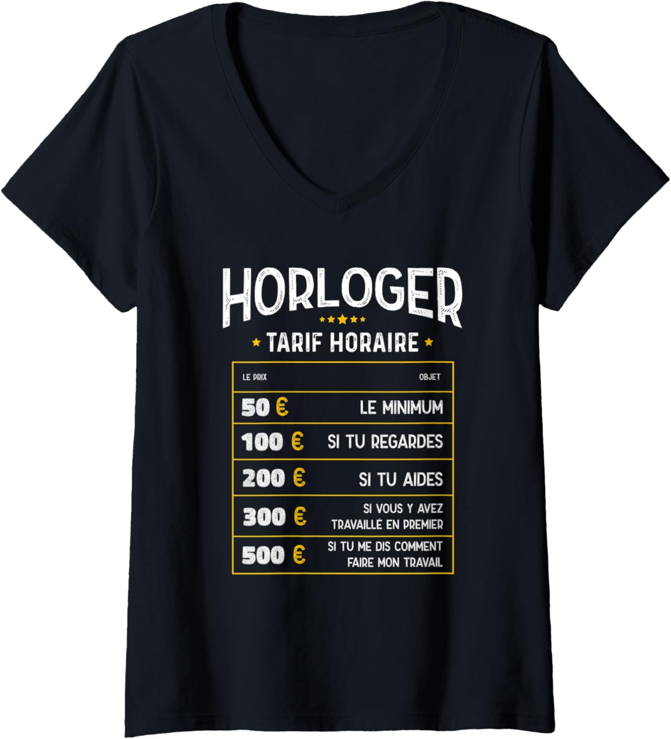 Womens Watchmaker Tarif Horaire - Funny Watchmaker V-Neck