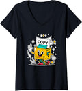 Multipurpose Copy Printer Paper Cute Logo Character V Neck
