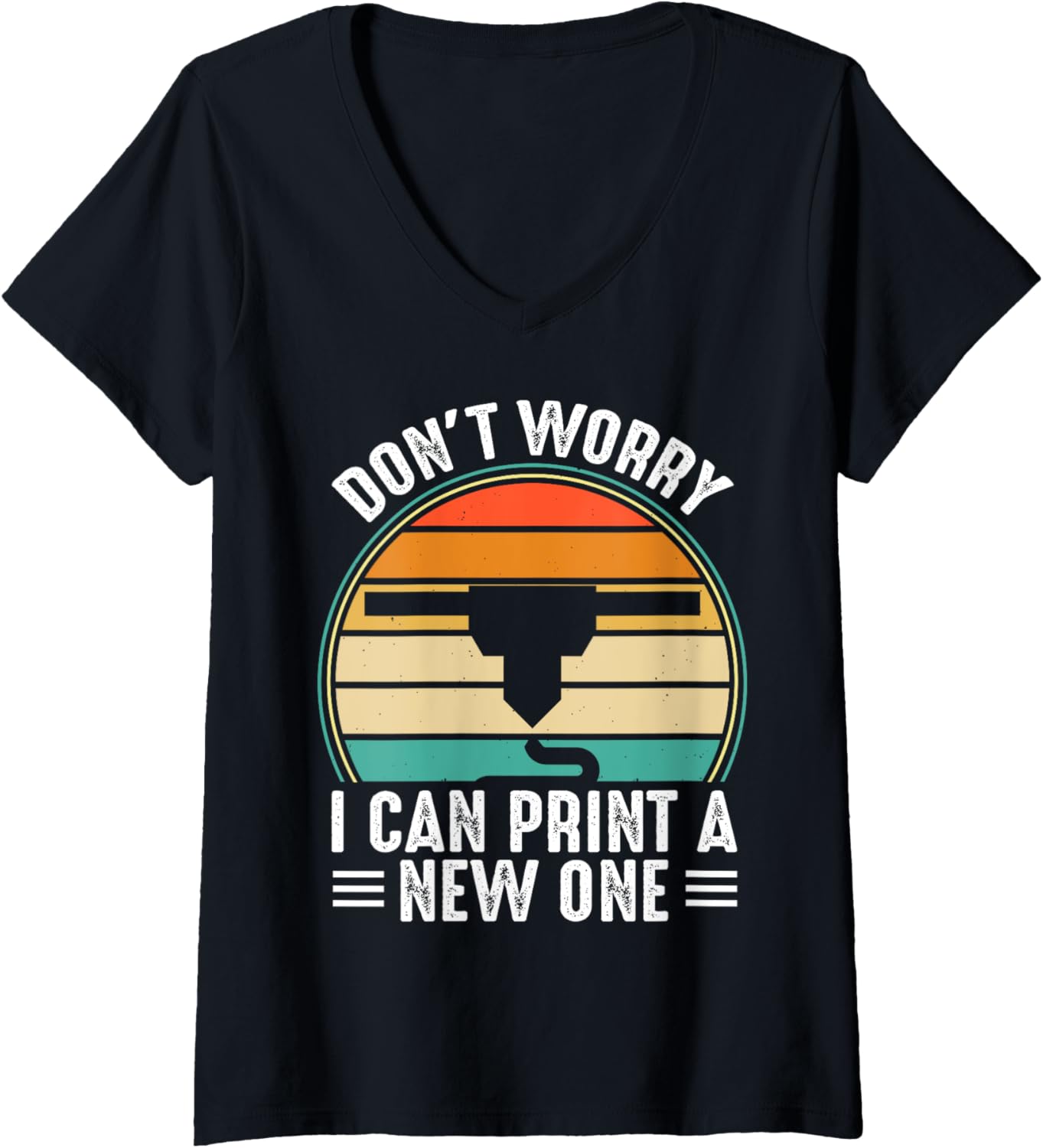 Funny 3D Printer Apparel 3D Printer Lovers V Neck