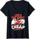 Womens Knitting Life's too short to knit with cheap yarn V-Neck