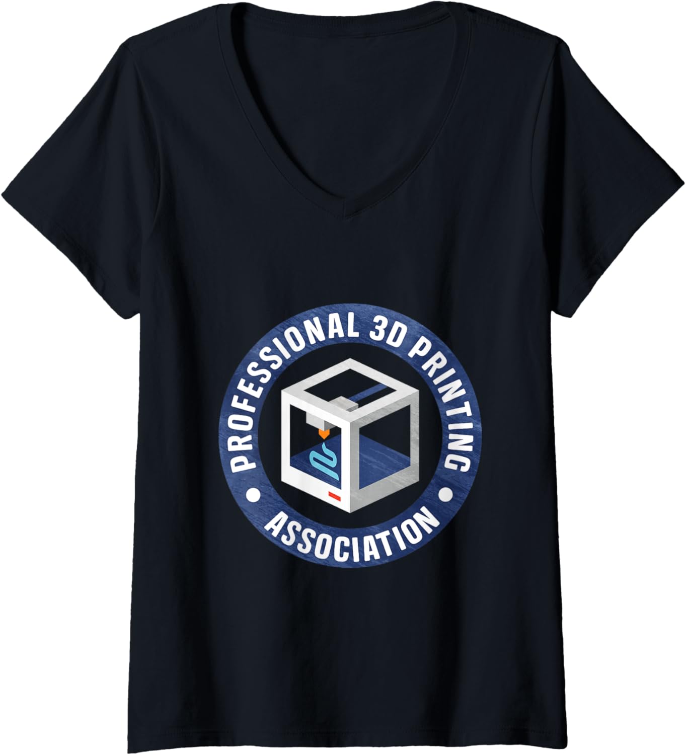 Womens Profession 3D Printing V Neck