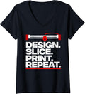 Womens Cool 3D Printing Design Men Women Print Geek 3D Printer V