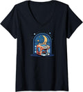 3D Printer At Night Design 3D Printing V Neck