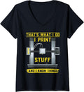 Womens 3D Printer 3D Printing V Neck