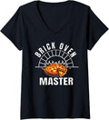 Womens Brick Oven Pizza Maker Master V-Neck