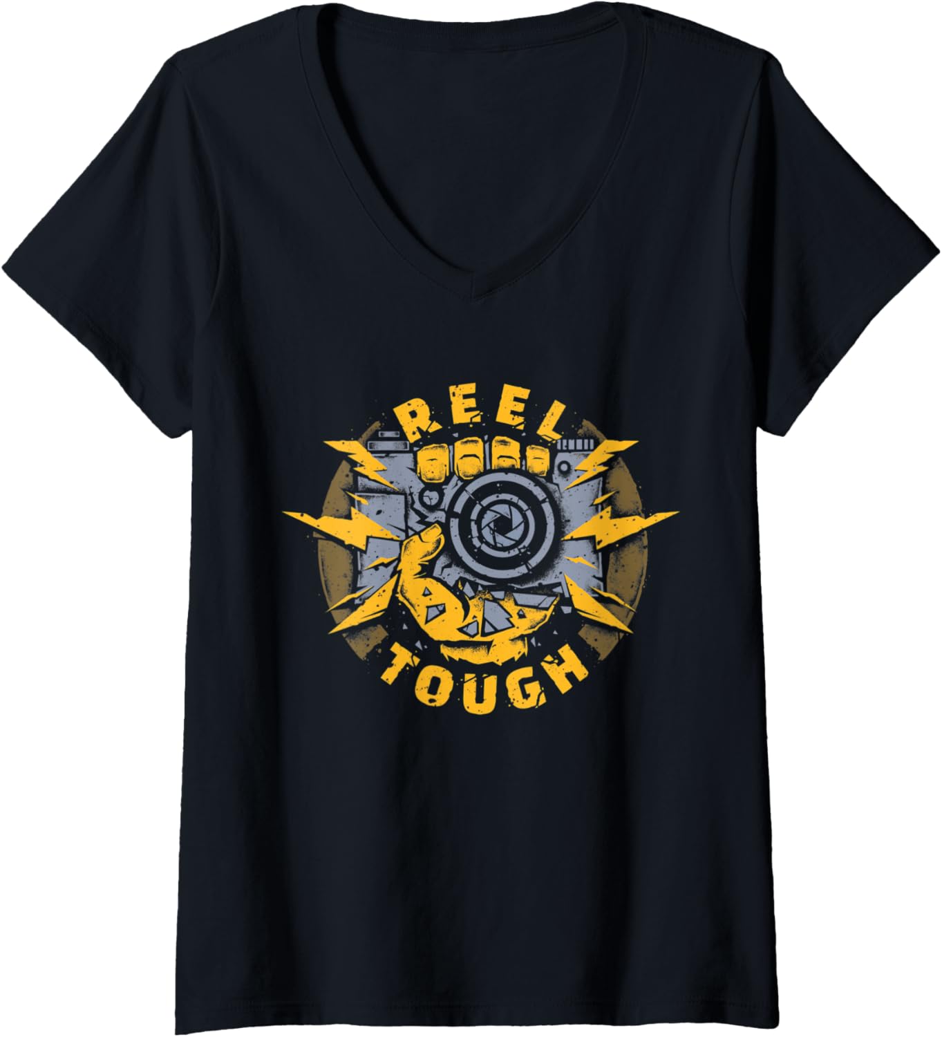 Womens "Reel tough" Filmmaker's style V-Neck