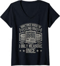 Womens Only Measure Once 3D Print Funny 3D Printing Men V Neck