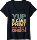 Womens Yup I Can Print A New One 3D Printing Funny 3D