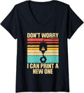 Womens Cool 3D Printing Men Women Printing Machine 3D Printer V Neck