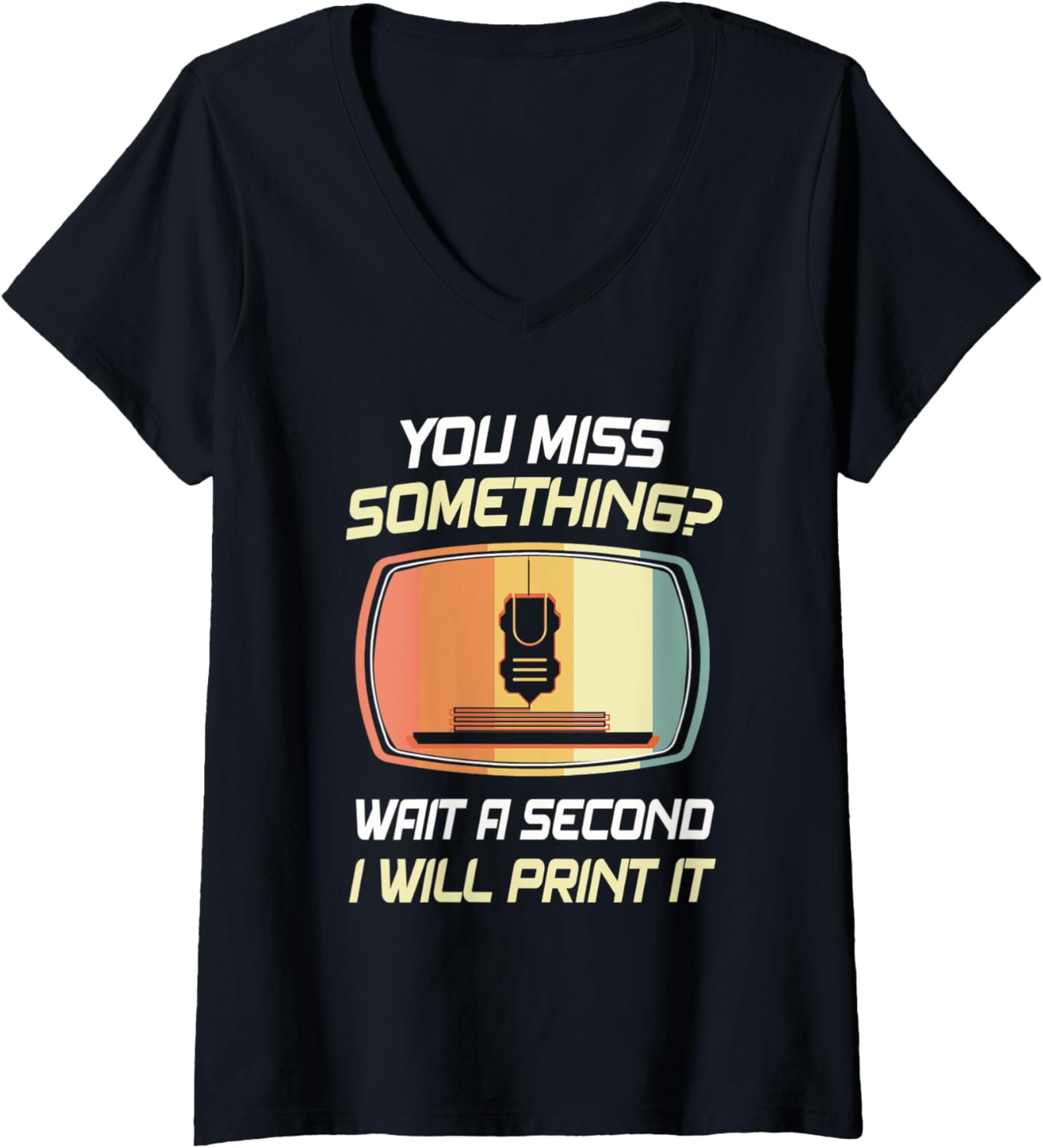 Womens 3D Printer Tshirt Manufacturing Machine Press Tech V Neck
