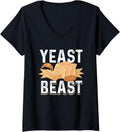 Womens Yeast Beast - Baker Funny Bakery Bread Maker V-Neck