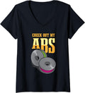 Womens Check Out My Abs 3D Printer Nerd 3D Printing V Neck