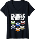 Womens Choose Wisely 3D Printing Filament 3D Printers V Neck