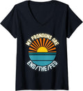 Womens My Pronouns Are End Fed Money Printing Federal Reserve V Neck