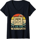 Womens 3D Printer I Am Warranty 3D Printing V Neck
