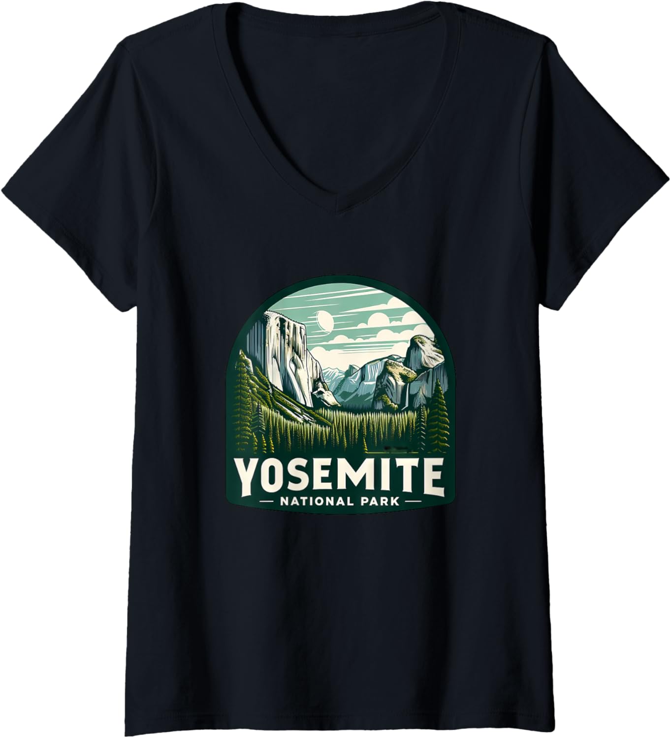 Womens Yosemite Park National Park Usa California V Neck