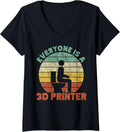 Womens Everyone Is A 3D Printer Men Women Geek 3D Printing Vintage