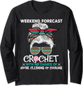 Weekend Forecast Crochet Fun Wool Colorful Pattern Yarn Long Sleeve