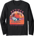 Retired Screen Printer Funny Vintage Retirement Long Sleeve