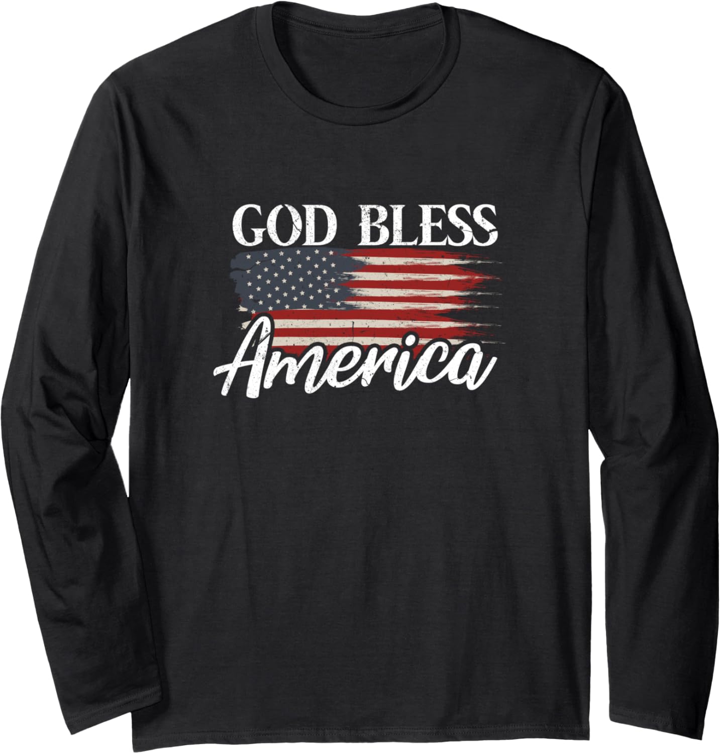 God Bless America 4Th Of July Patriotic Usa Long Sleeve