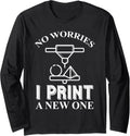 3D Printer Funny 3D Print Long Sleeve