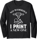 3D Printer Funny 3D Print Long Sleeve