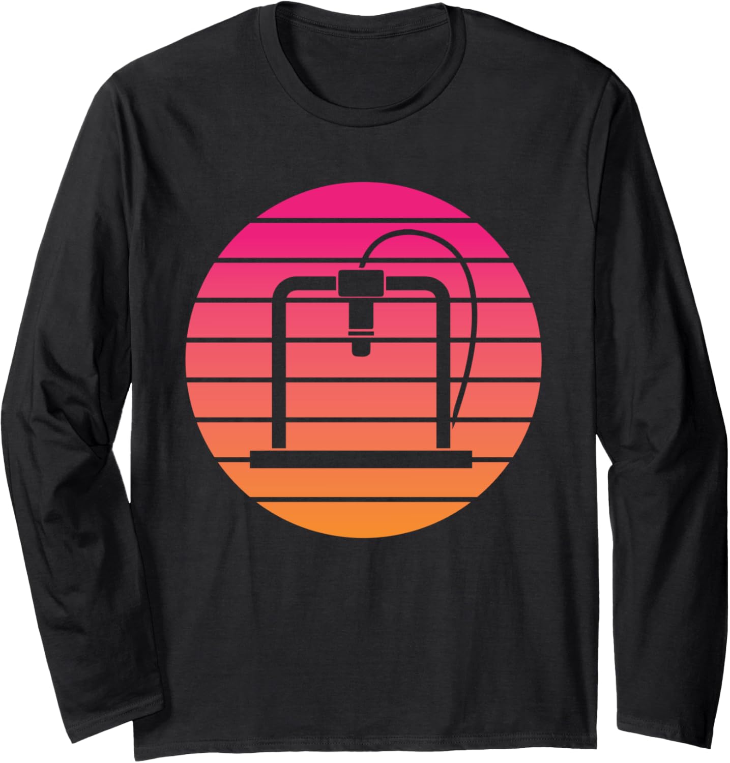 3D Printer Circle Sunset Long Sleeve