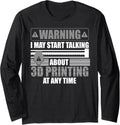 Funny 3D Printing Design Men Women 3D Printing Lover Long Sleeve