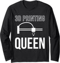3D Printing Queen 3D Printing Printer Long Sleeve