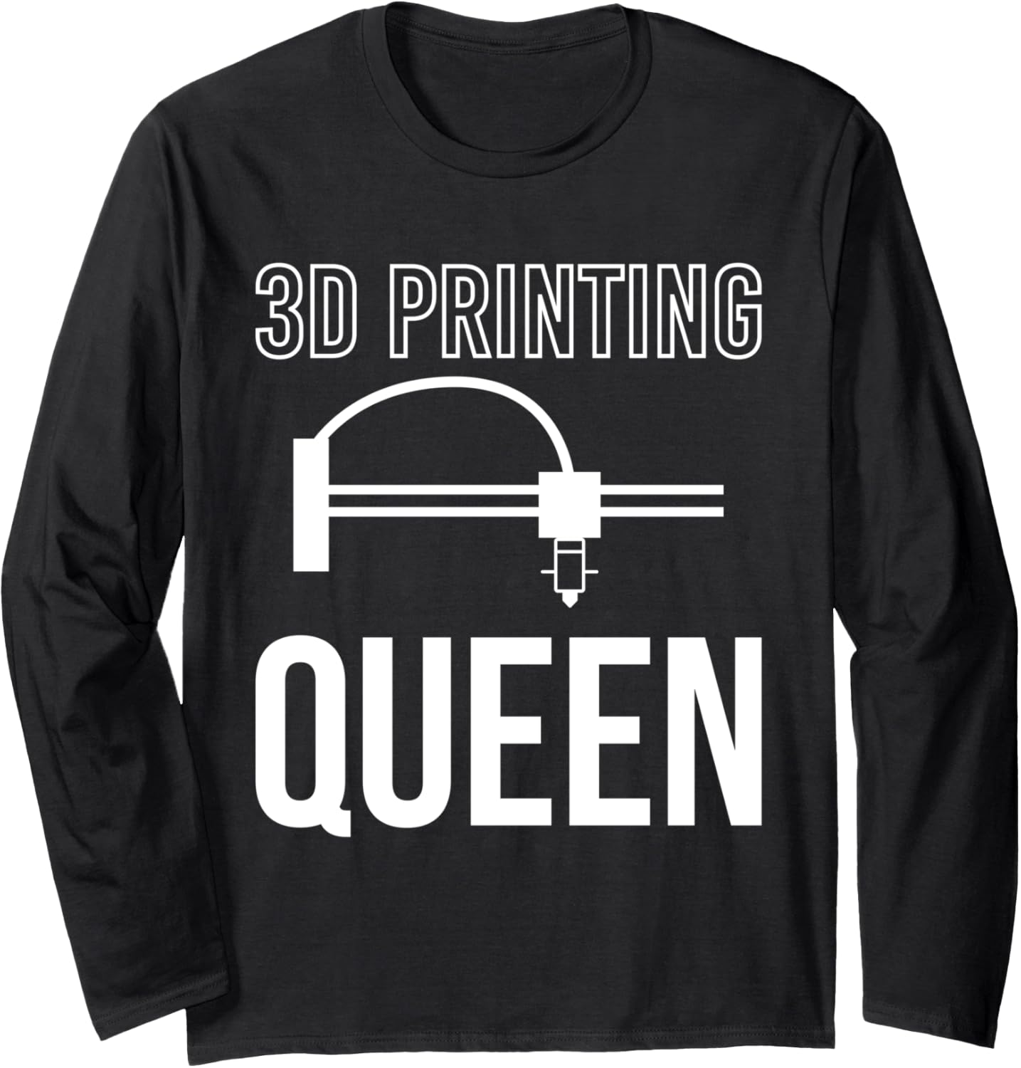 3D Printing Queen 3D Printing Printer Long Sleeve