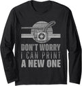 Funny Vintage 3D Printer Filament Printing Machine Lover Gag Long Sleeve