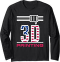 3D Printing Usa American Flag I Love 3D Printers Patriotic Long Sleeve