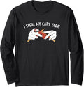 I Steal My Cat's Yarn Knitting Long Sleeve
