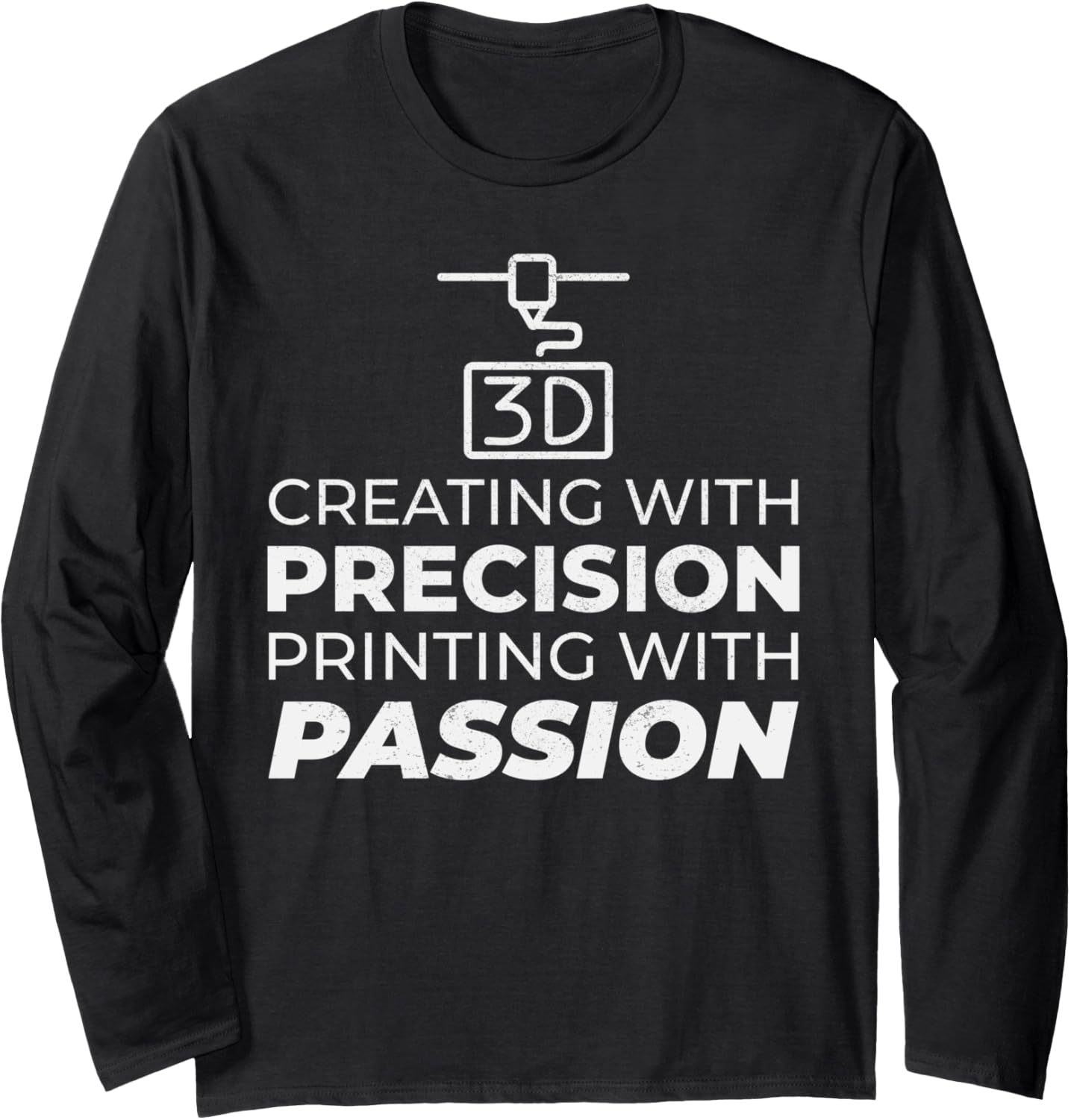 3D Printer 3D Printing Funny Long Sleeve