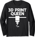 Funny 3D Printing Designs Women Mom 3D Printer Enthusiasts Long Sleeve